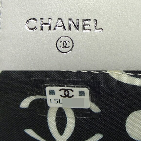 CHANEL White Caviar Leather Wallet - Picture 6 of 10